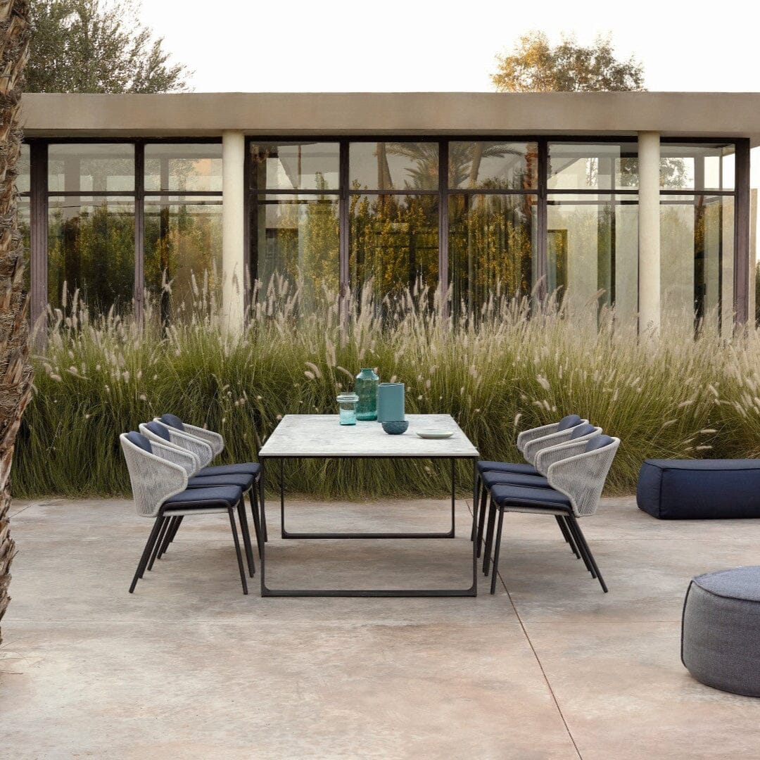 Manutti Radoc Radius Fauteuil repas, coussins en sus