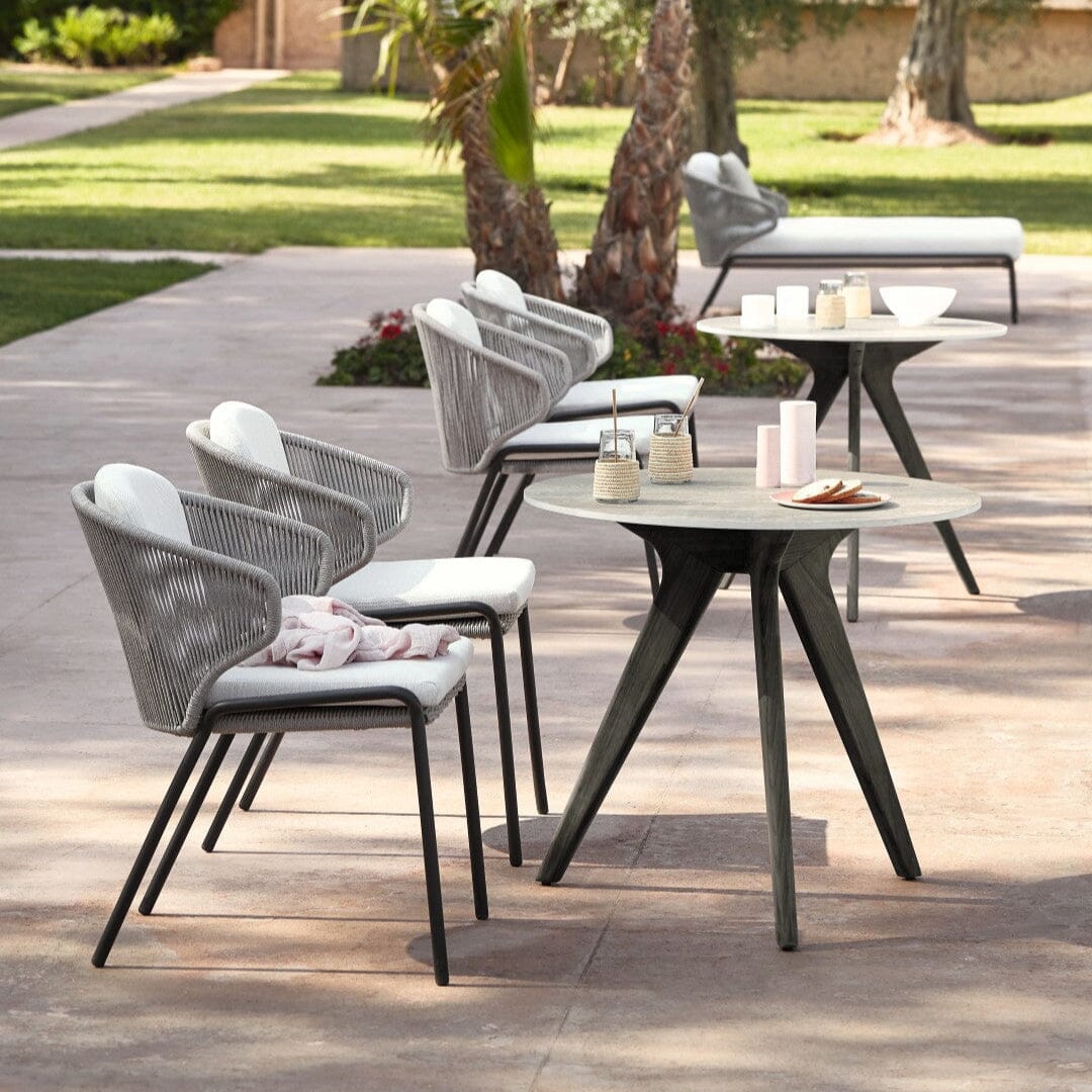 Manutti Radoc Radius Fauteuil repas, coussins en sus