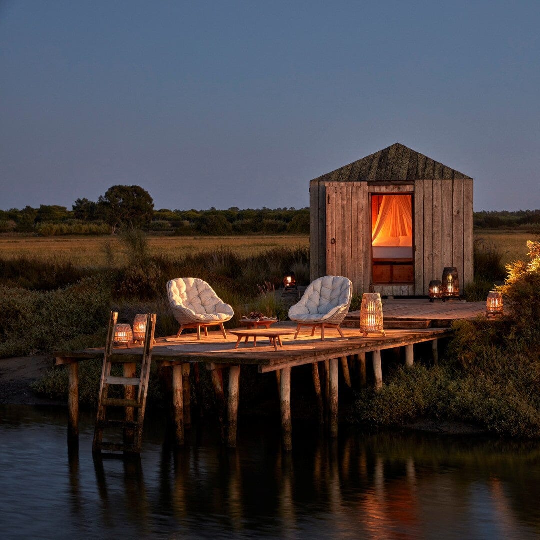 Manutti Sandua Fauteuil Lounge High Back Lounge chair, coussins en sus