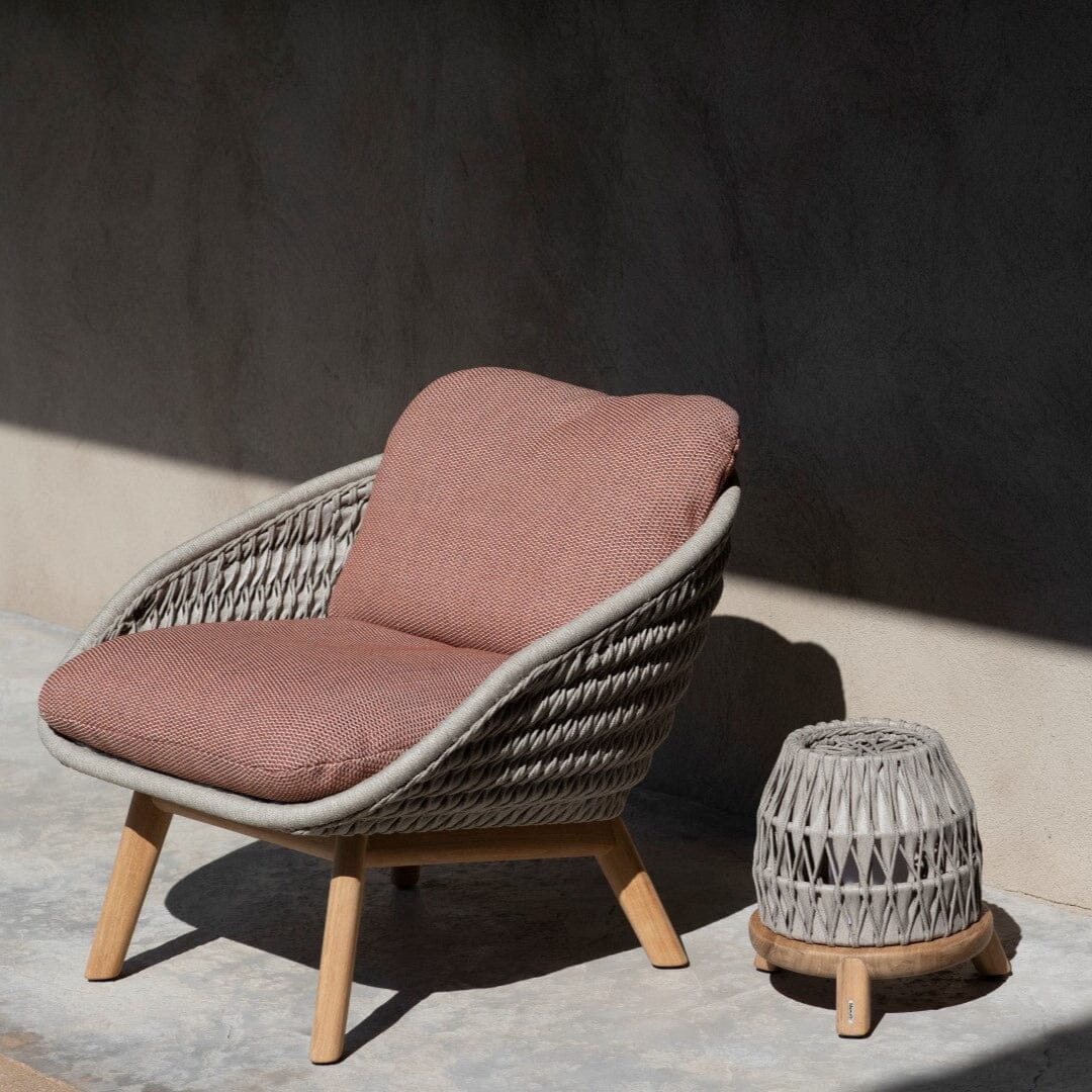 Manutti Sandua Lounge chair - Fauteuil lounge bas dossier, coussins en sus