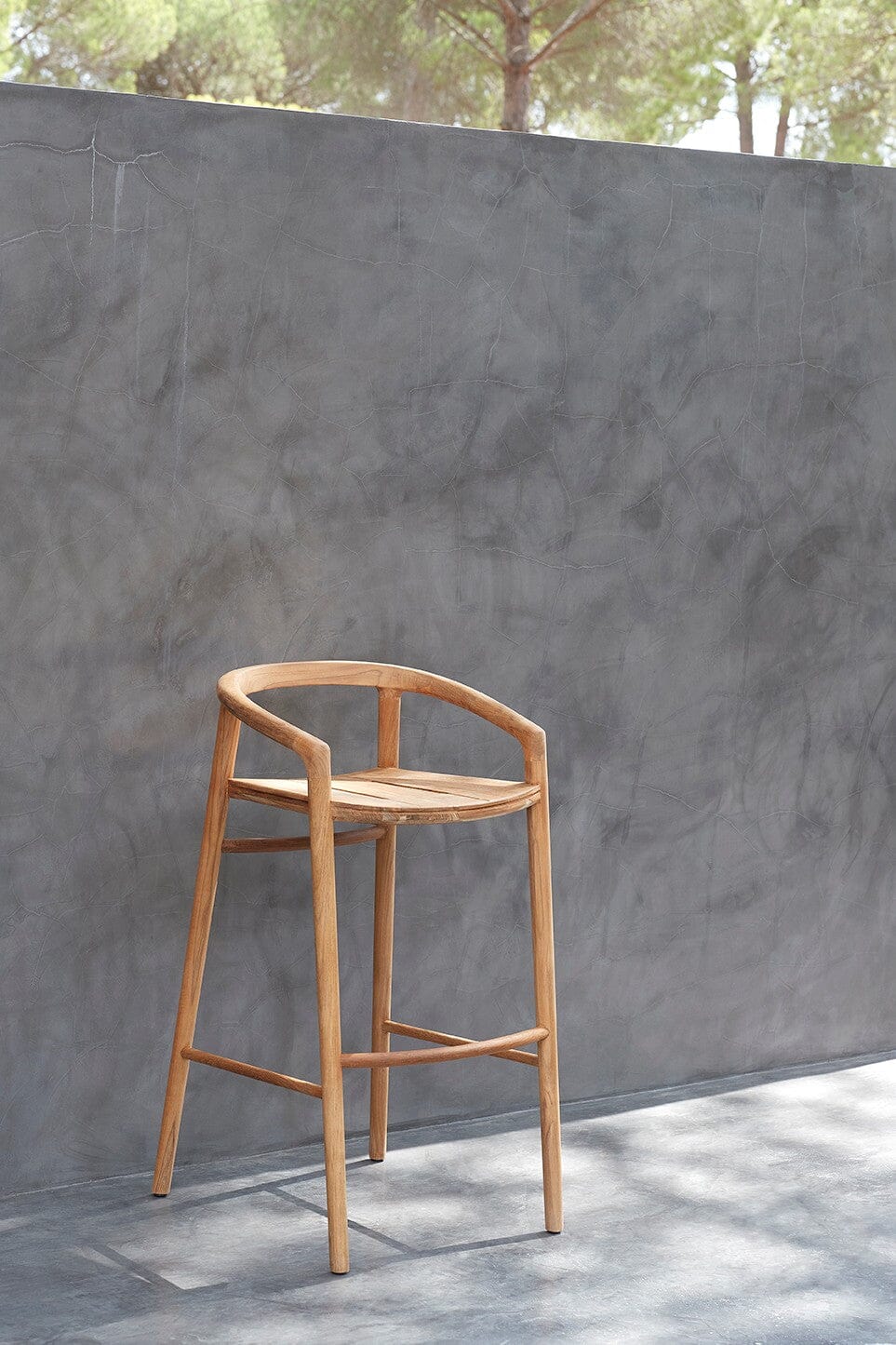 Manutti Solid Barstool 61 avec dossier, coussin en sus
