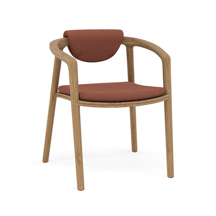 Manutti Solid Set de coussins Assise et Dossier Fauteuil repas et Barstool with back (Cat.B) Copper clay C203