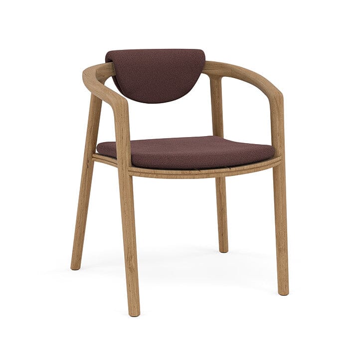 Manutti Solid Set de coussins Assise et Dossier Fauteuil repas et Barstool with back (Cat.C) FR Burgundy truffle C195