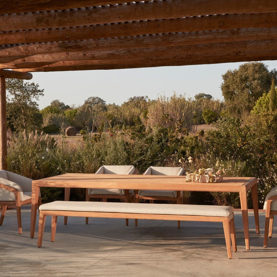 Manutti Sunrise Bench 300x42cm Hauteur: 50cm, coussins en sus