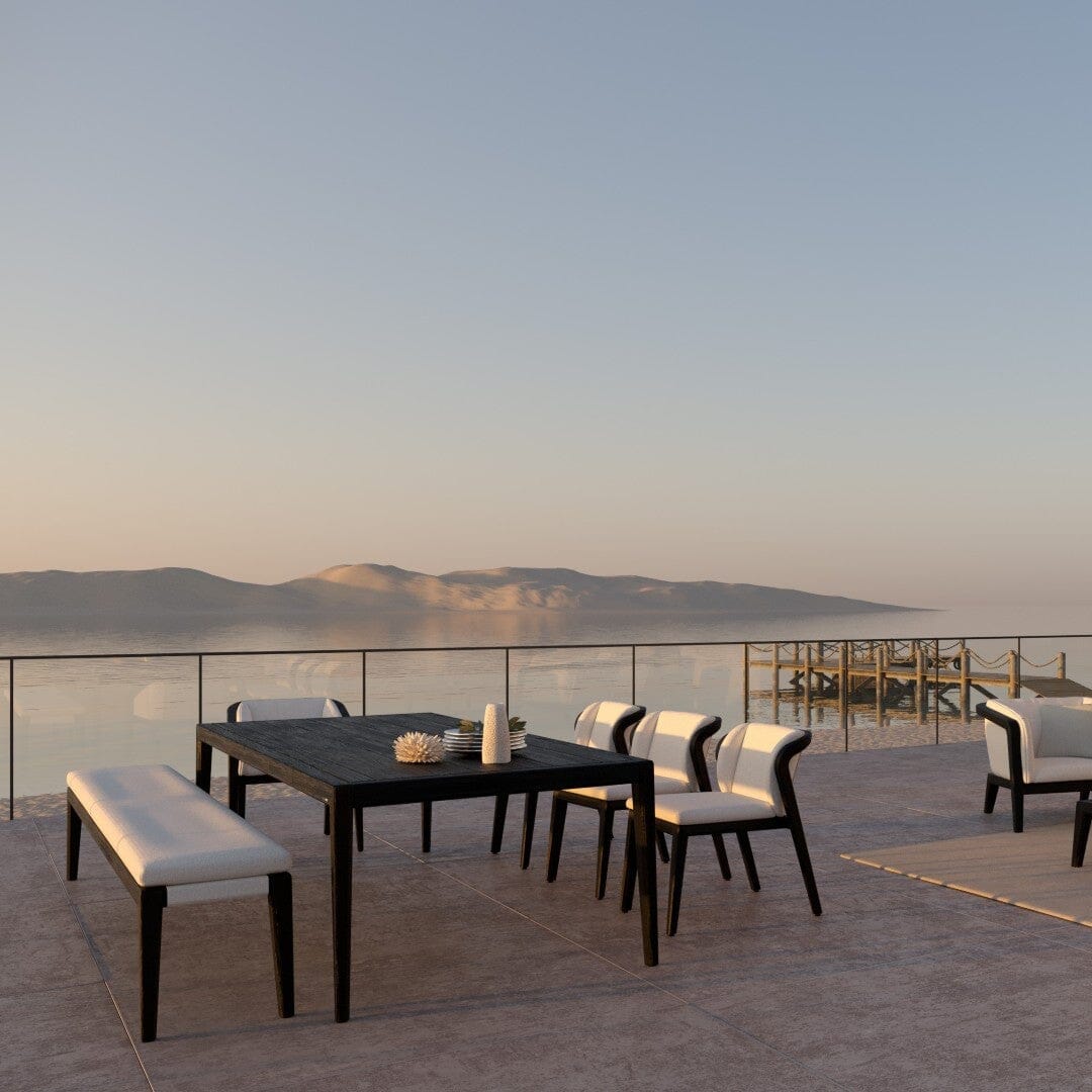 Manutti Sunrise Chaise repas, coussins en sus