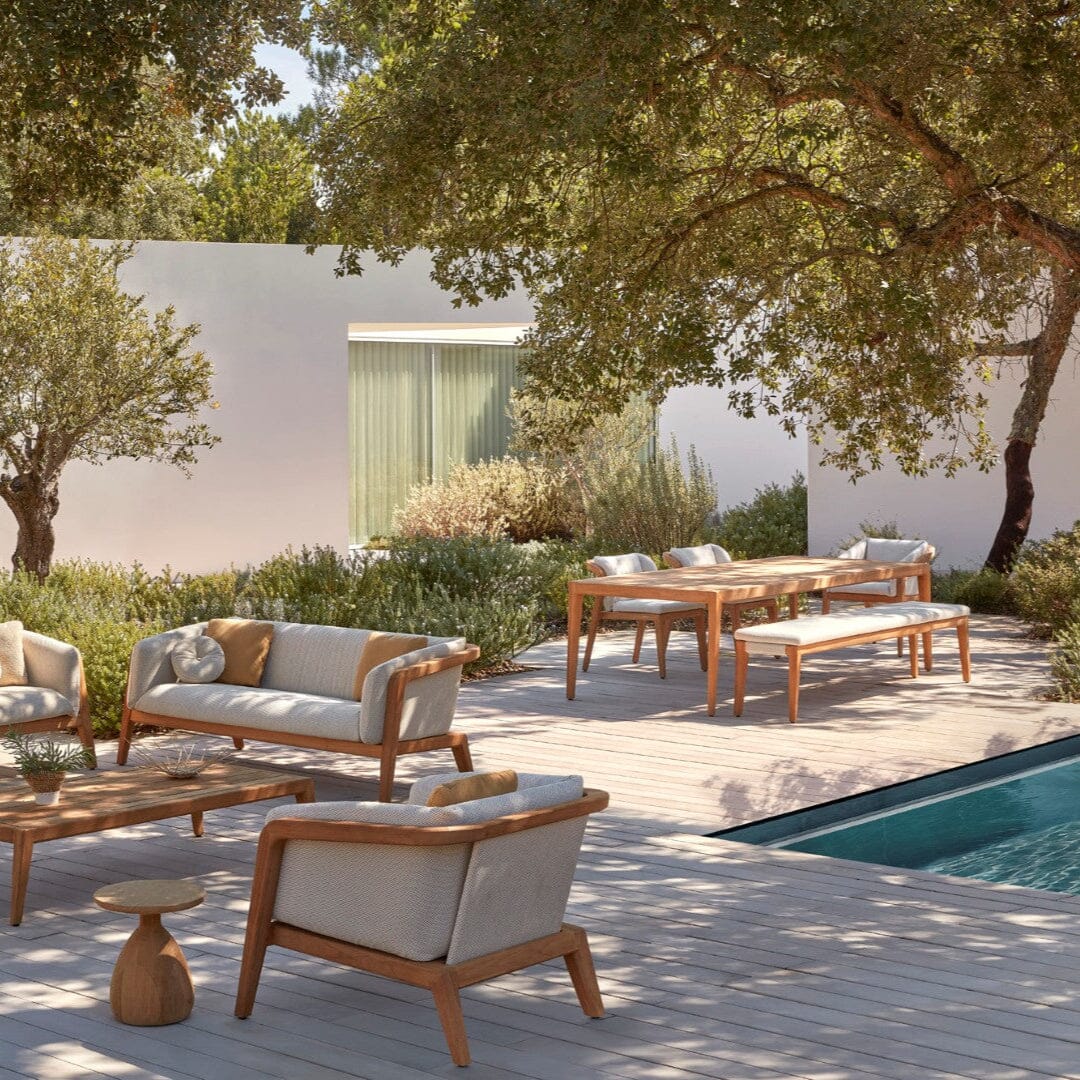 Manutti Sunrise Fauteuil repas, coussins en sus