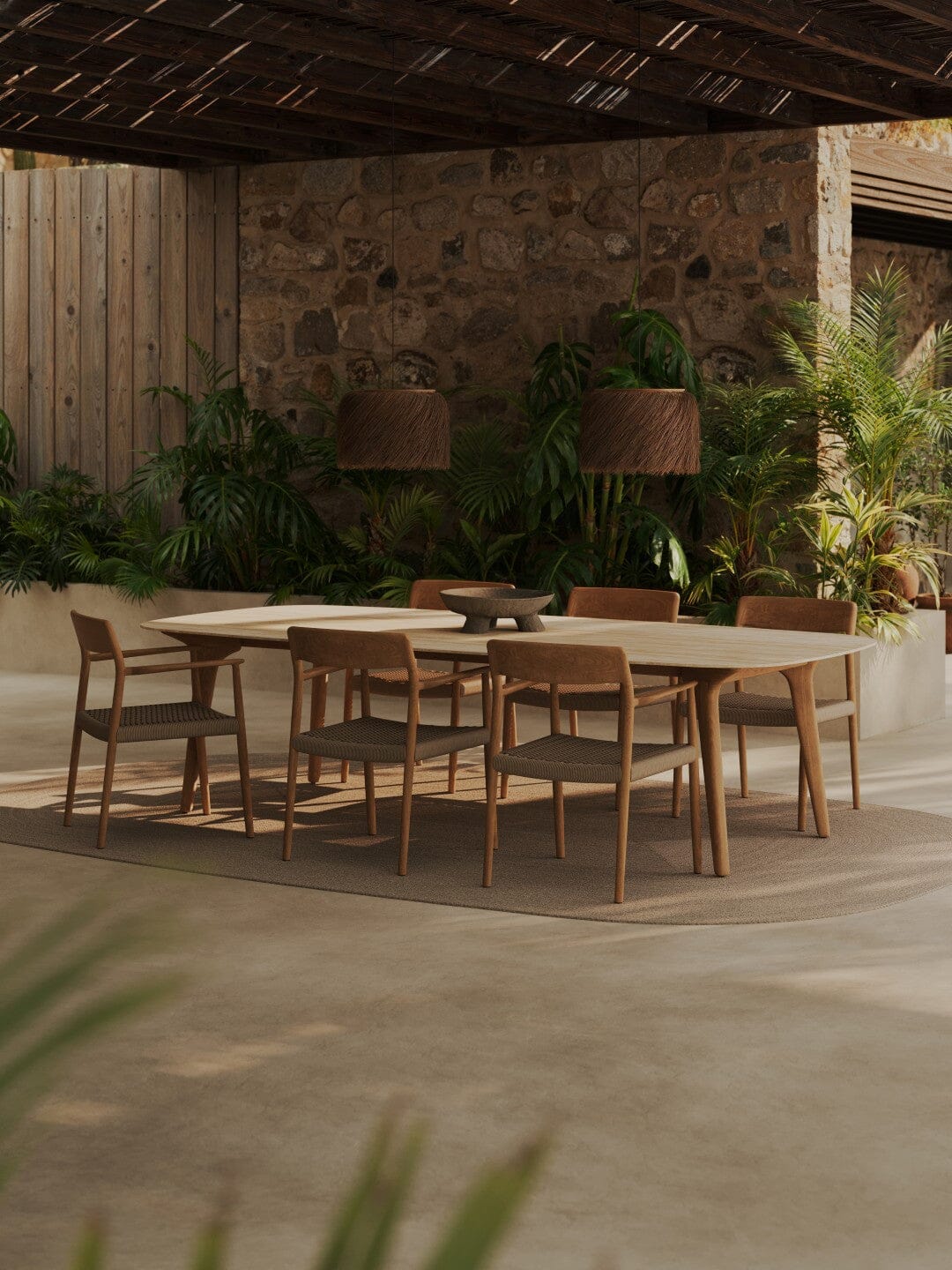 Manutti Tamo Dining Chair - Fauteuil repas, coussins non inclus