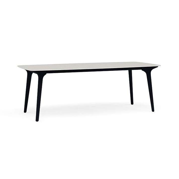 Manutti Torsa Table 264x118cm h:90cm Teak nero Céramique Speckled Sand 12mm (5K73)