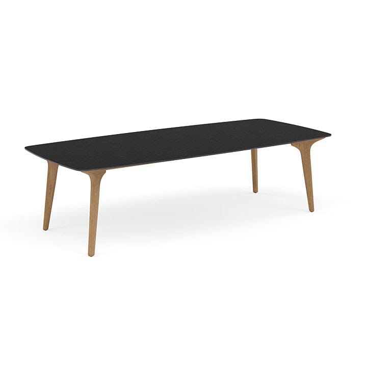 Manutti Torsa Table 264x118cm Teak Natural (HFTK) Céramique Basalt Black 12mm (5K67)