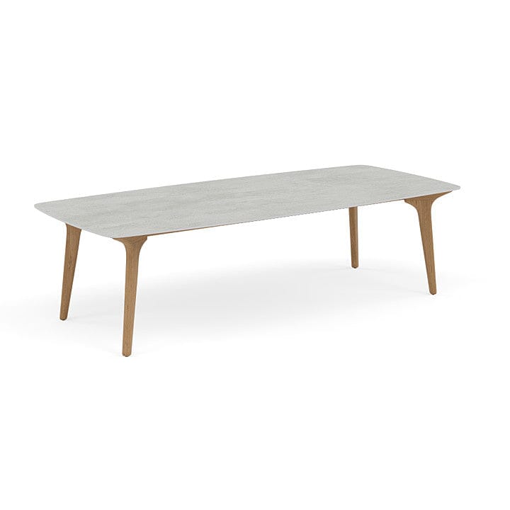 Manutti Torsa Table 264x118cm Teak Natural (HFTK) Céramique Concrete 12mm (5K68)