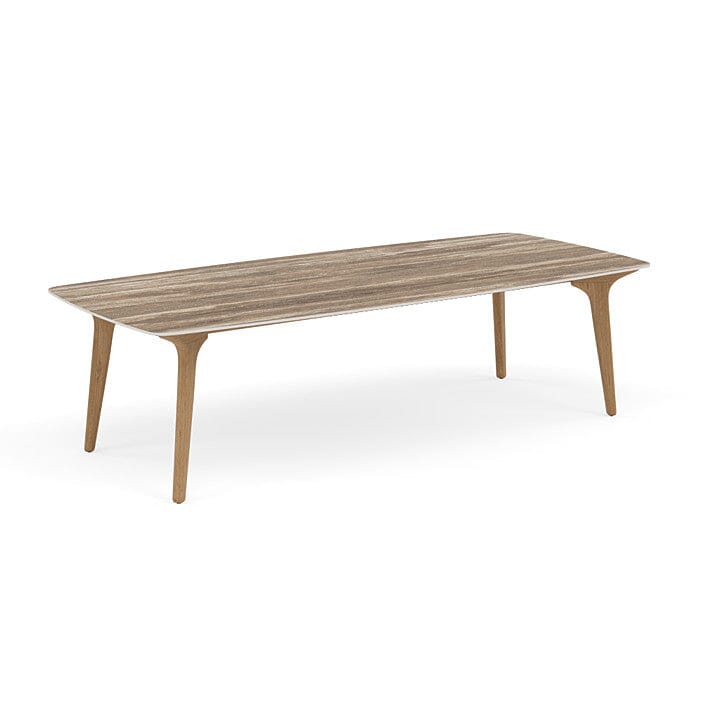 Manutti Torsa Table 264x118cm Teak Natural (HFTK) Céramique Travertin 12mm (5K54)