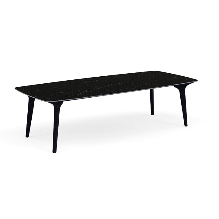 Manutti Torsa Table 264x118cm Teak Nero Scuro (HFTN) Céramique Basalt Black 12mm (5K67)