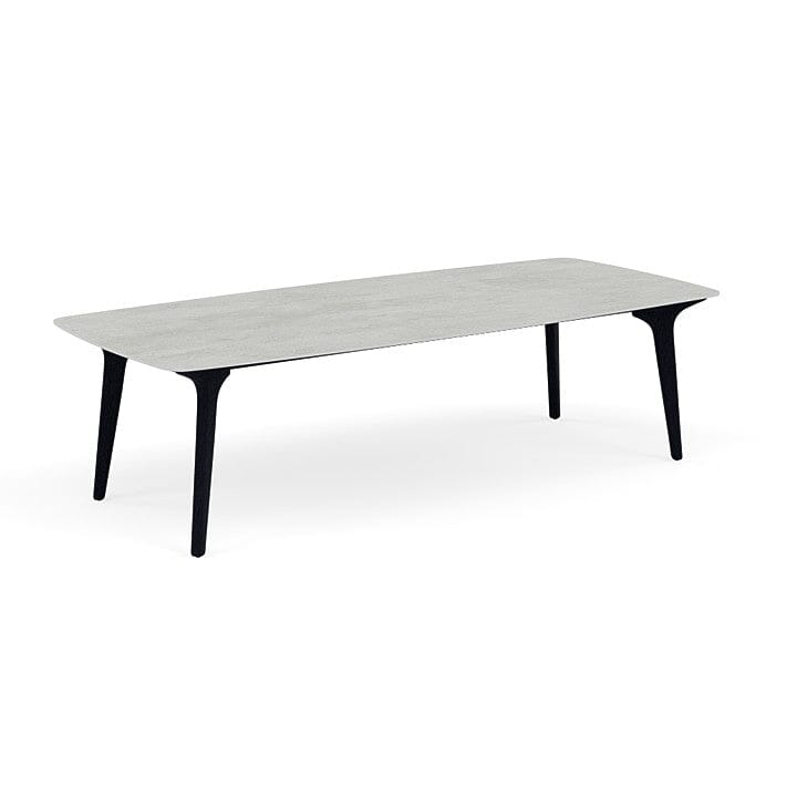 Manutti Torsa Table 264x118cm Teak Nero Scuro (HFTN) Céramique Concrete 12mm (5K68)