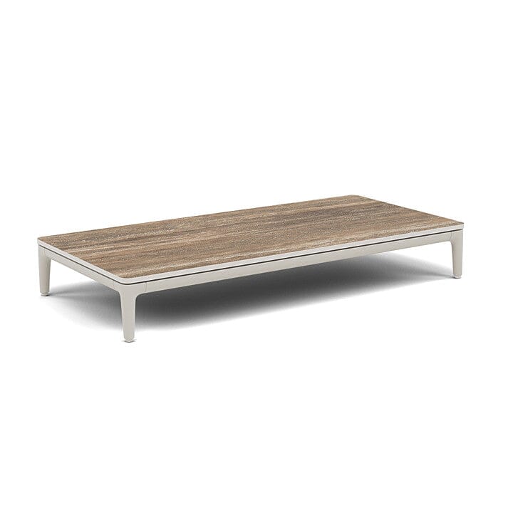Manutti Zendo Sense Coffee Table 96x46cm h:15cm Flint AF13 Ceramic Travertin Geo 12mm 5K54