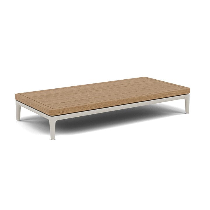 Manutti Zendo Sense Coffee Table 96x46cm h:15cm Flint AF13 Teak Slates 2H43