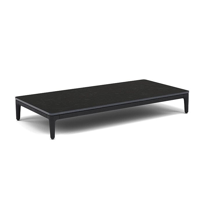 Manutti Zendo Sense Coffee Table 96x46cm h:15cm Lava AF10 Ceramic Basalt Black 12mm 5K67