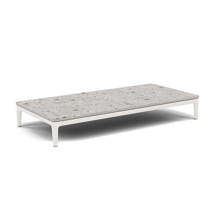 Manutti Zendo Sense Coffee Table 96x46cm h:15cm White AF08 Ceramic Fossil 12mm 5K53