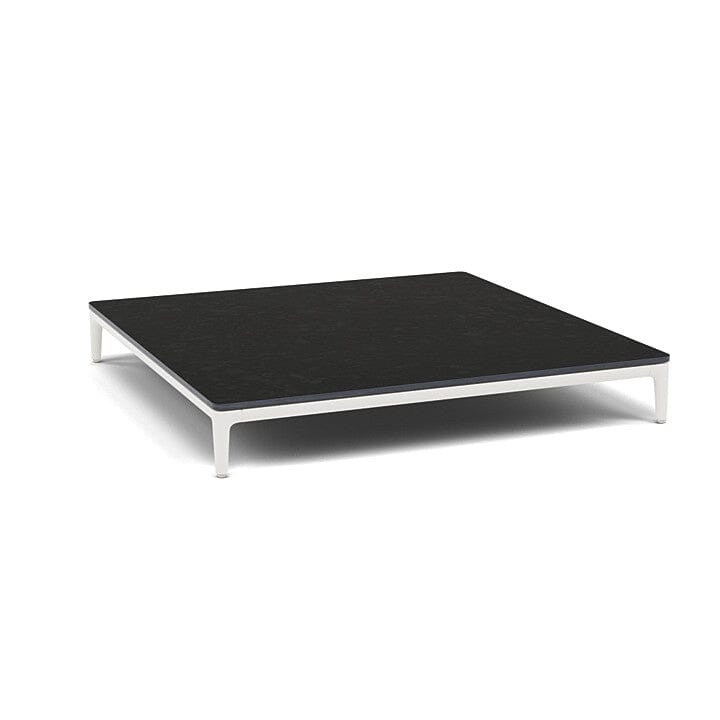 Manutti Zendo Sense Coffee Table 96x96cm h:15cm White AF08 Ceramic Basalt Black 12mm 5K67