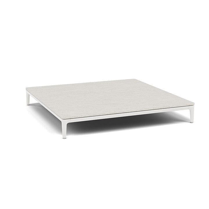 Manutti Zendo Sense Coffee Table 96x96cm h:15cm White AF08 Ceramic Speckled Sand 12mm 5K73