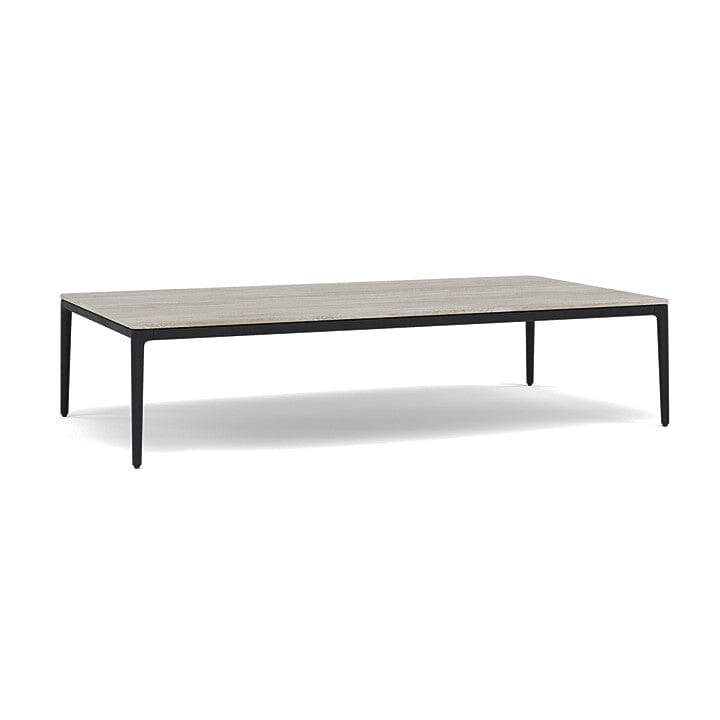 Manutti Zendo Sense Outdoor Side Table 150x80cm h:35cm Lava AF10 Ceramic Travertin Crema 12mm 5K74