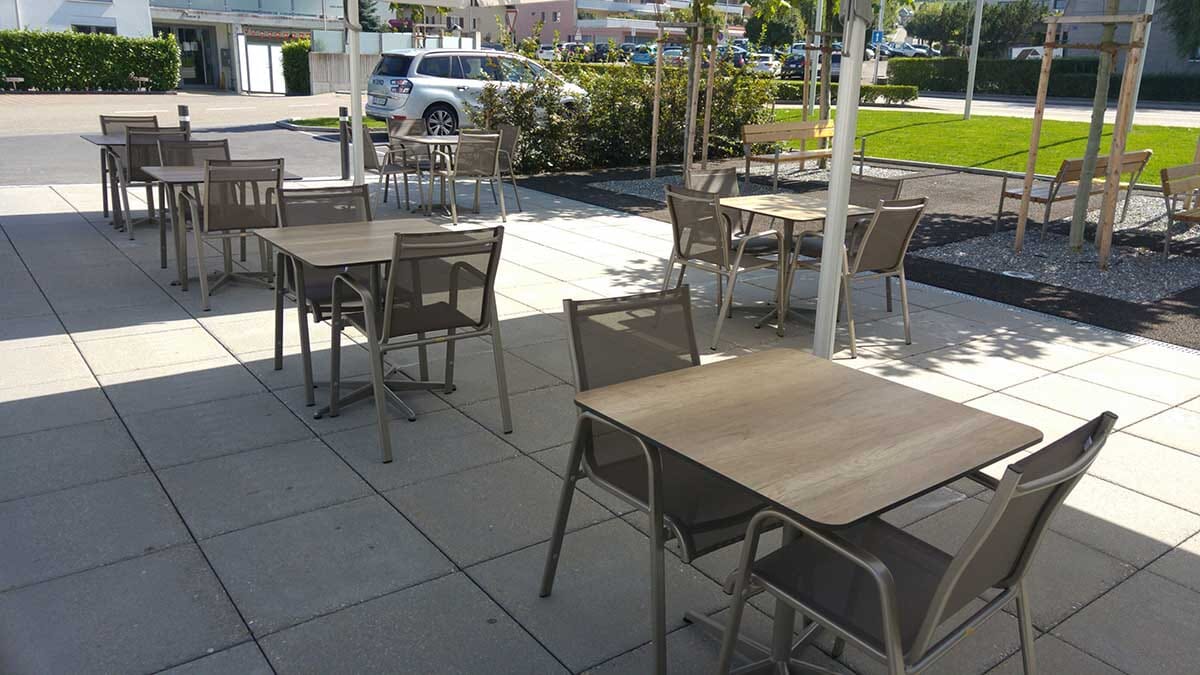 Mazuvo Deluxe Pied bistrot rabattable 5 branches H:72cm