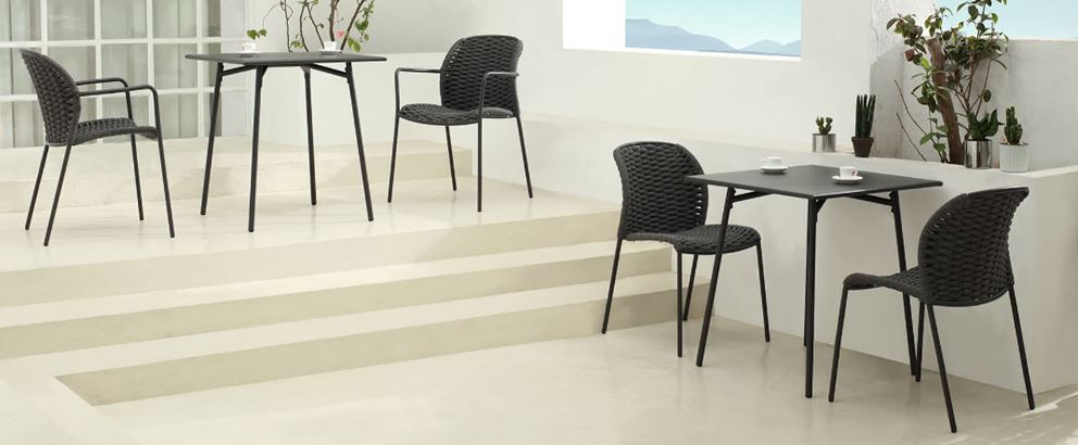 Mazuvo Slick Chaise repas corde