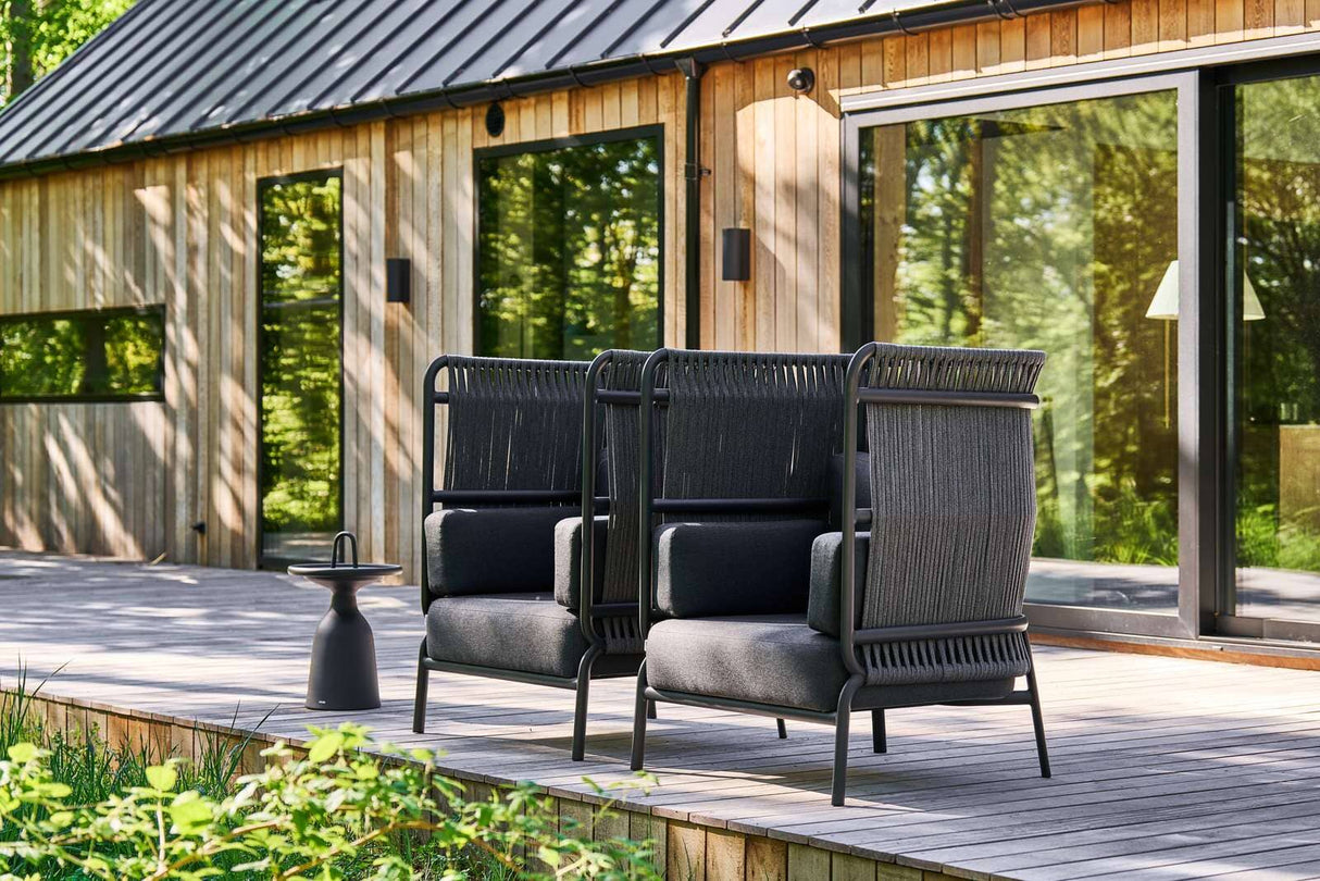 Mindo 104 Table basse Ø40cm avec poignée et plateau amovible