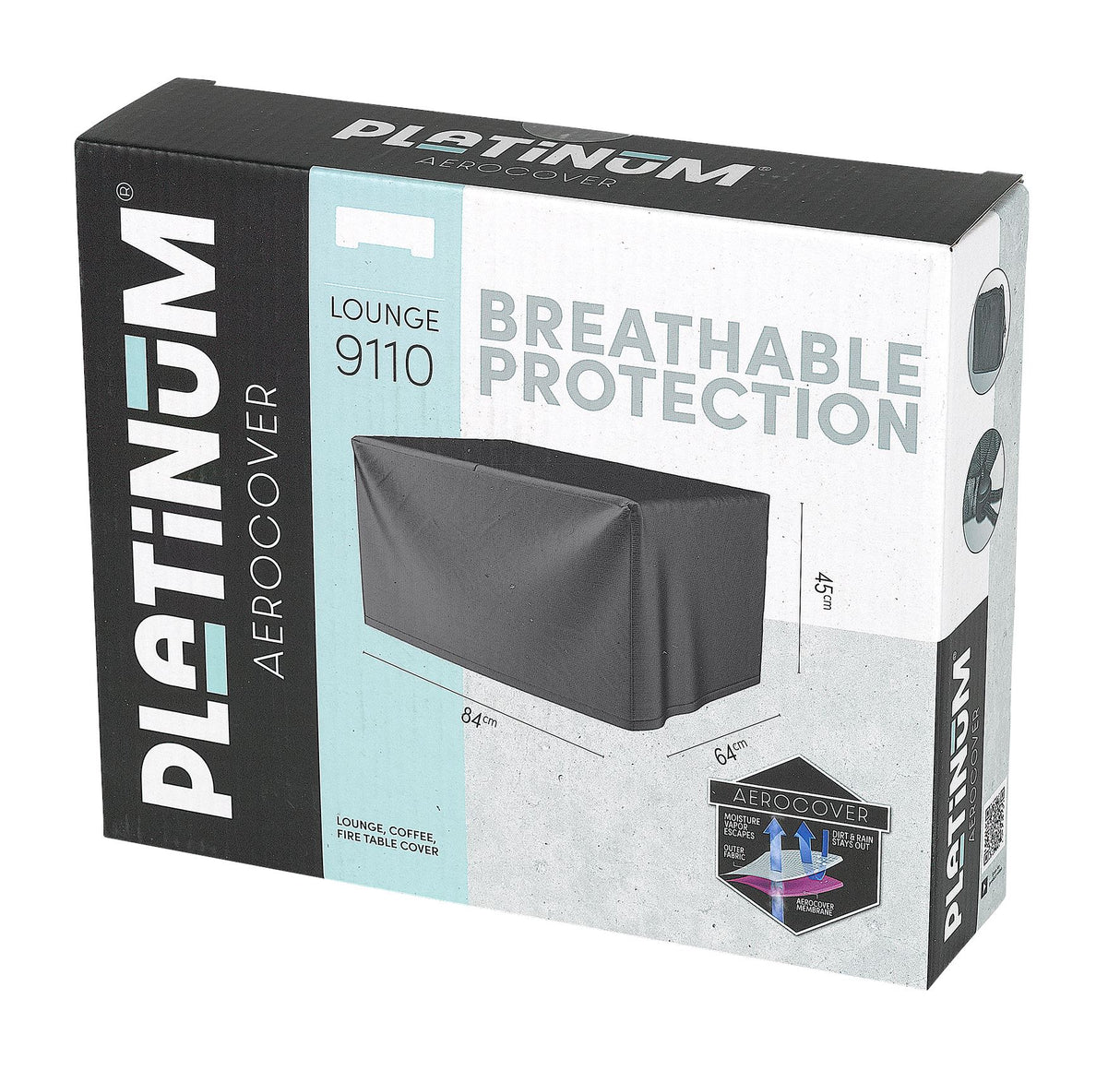 Platinum AeroCover Housse de protection pour tables basses 84x64cm H:45cm