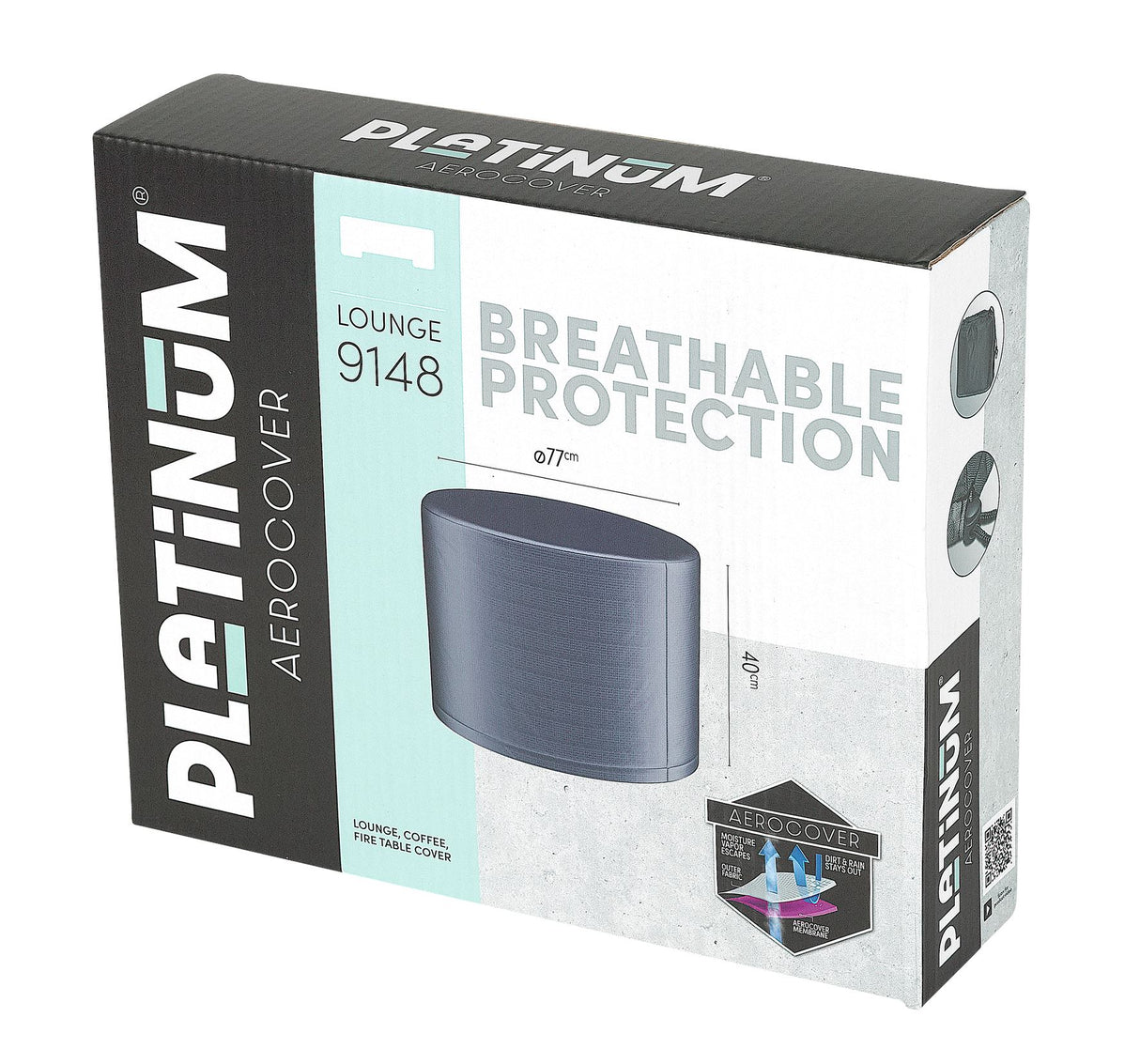 Platinum AeroCover Housse de protection pour tables basses Ø77cm H:40cm
