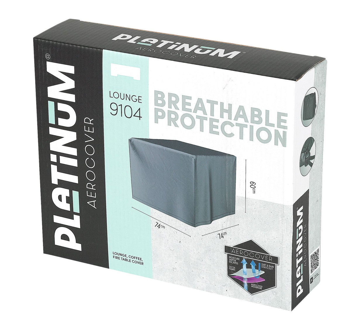 Platinum AeroCover Housse de protection pour tables d'appoint 74x74cm H:60cm