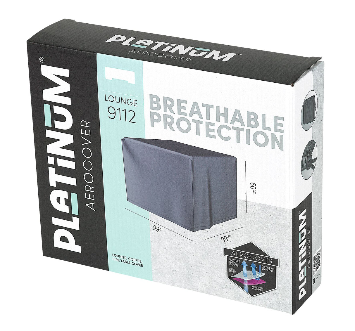 Platinum AeroCover Housse de protection pour tables d'appoint 99x99cm H:60cm