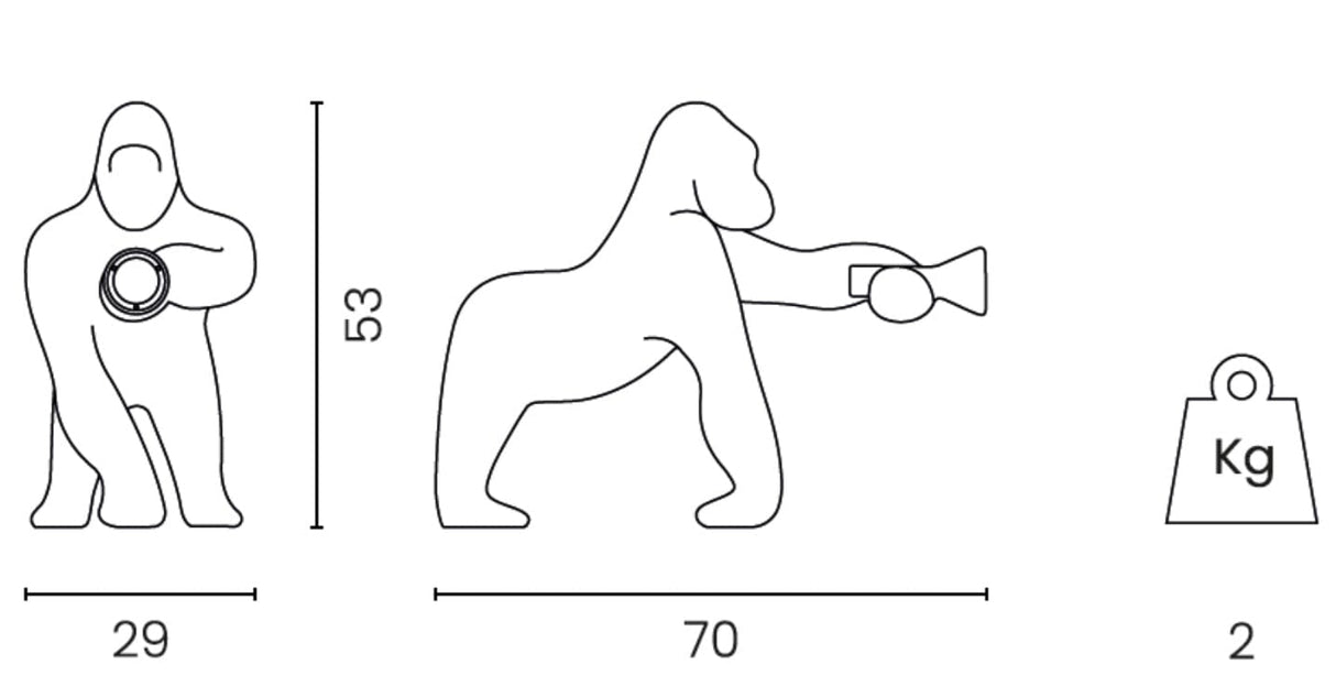 Qeebo Kong XS Lampe LED Indoor