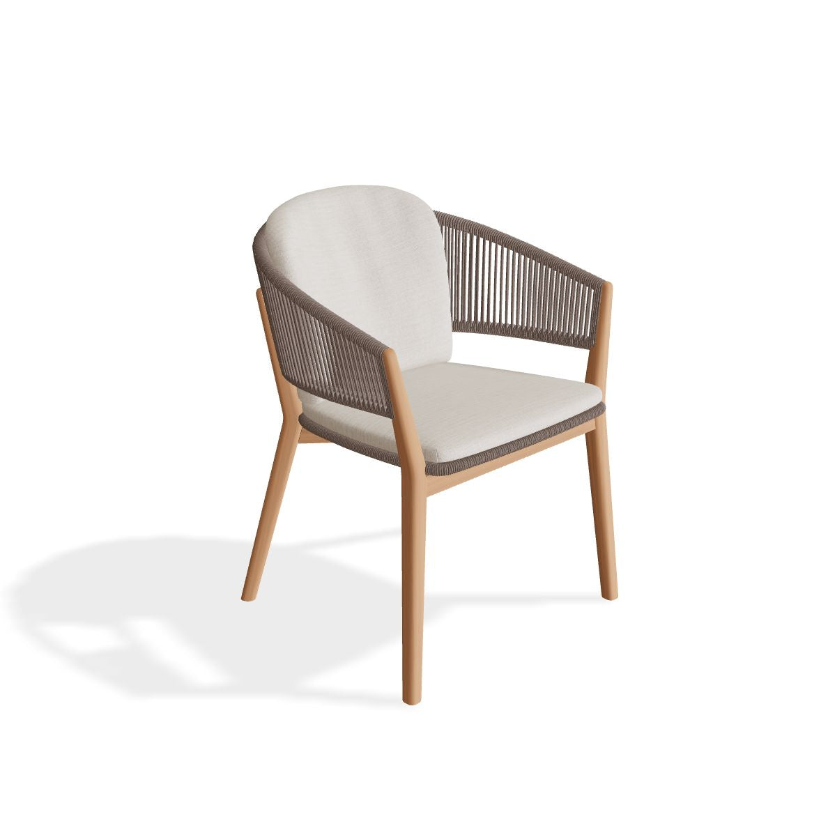 Royal Botania Carés Fauteuil repas teck, coussin non inclus Cappuccino CAU