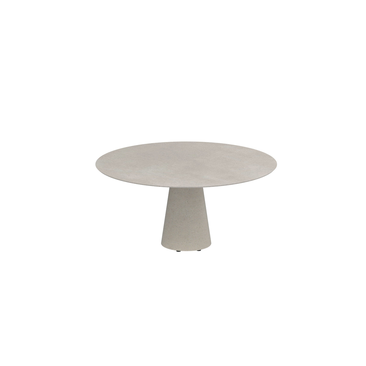 Royal Botania Conix Table ronde Ø160cm Dining Pied Béton Céramique Cemento Luminoso CL Desert Concrete D