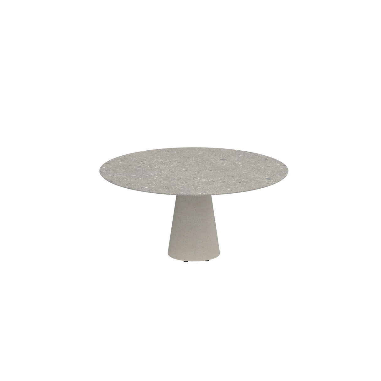 Royal Botania Conix Table ronde Ø160cm Dining Pied Béton Céramique Ceppo Dolomitica CD Desert Concrete D