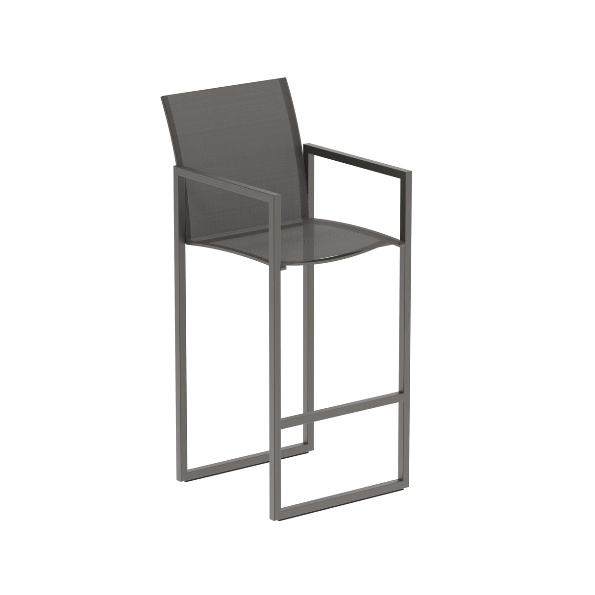 Royal Botania Ninix NNX43T Tabouret haut de bar Laqué Bronze BR - Toile Graphite GRP