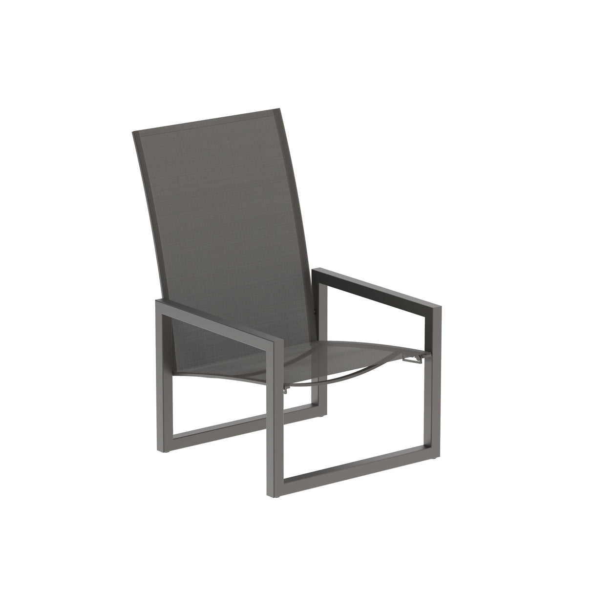 Royal Botania Ninix NNX60T Fauteuil bas Lounge multipositions Laqué Bronze BR - Toile Graphite GRP