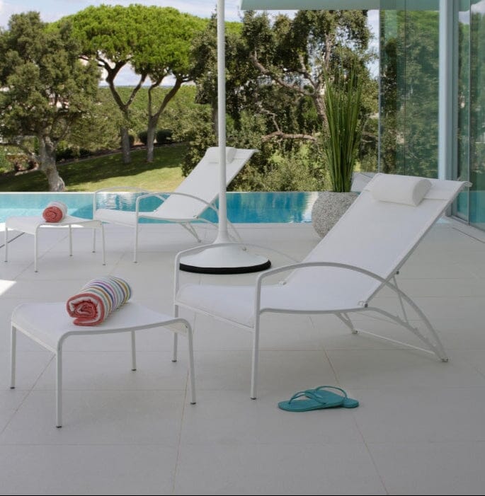 Royal Botania QT QT195T Chaise longue Lounger avec repose-pieds