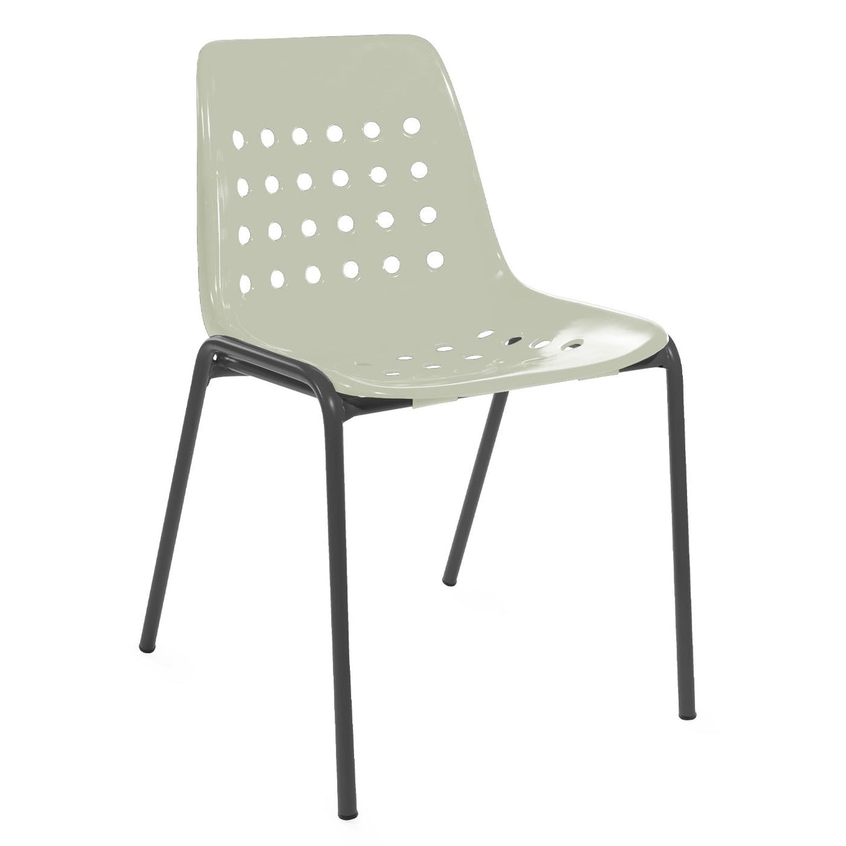 Schaffner Bermuda Chaise empilable Vert pastel 64 Graphite 73