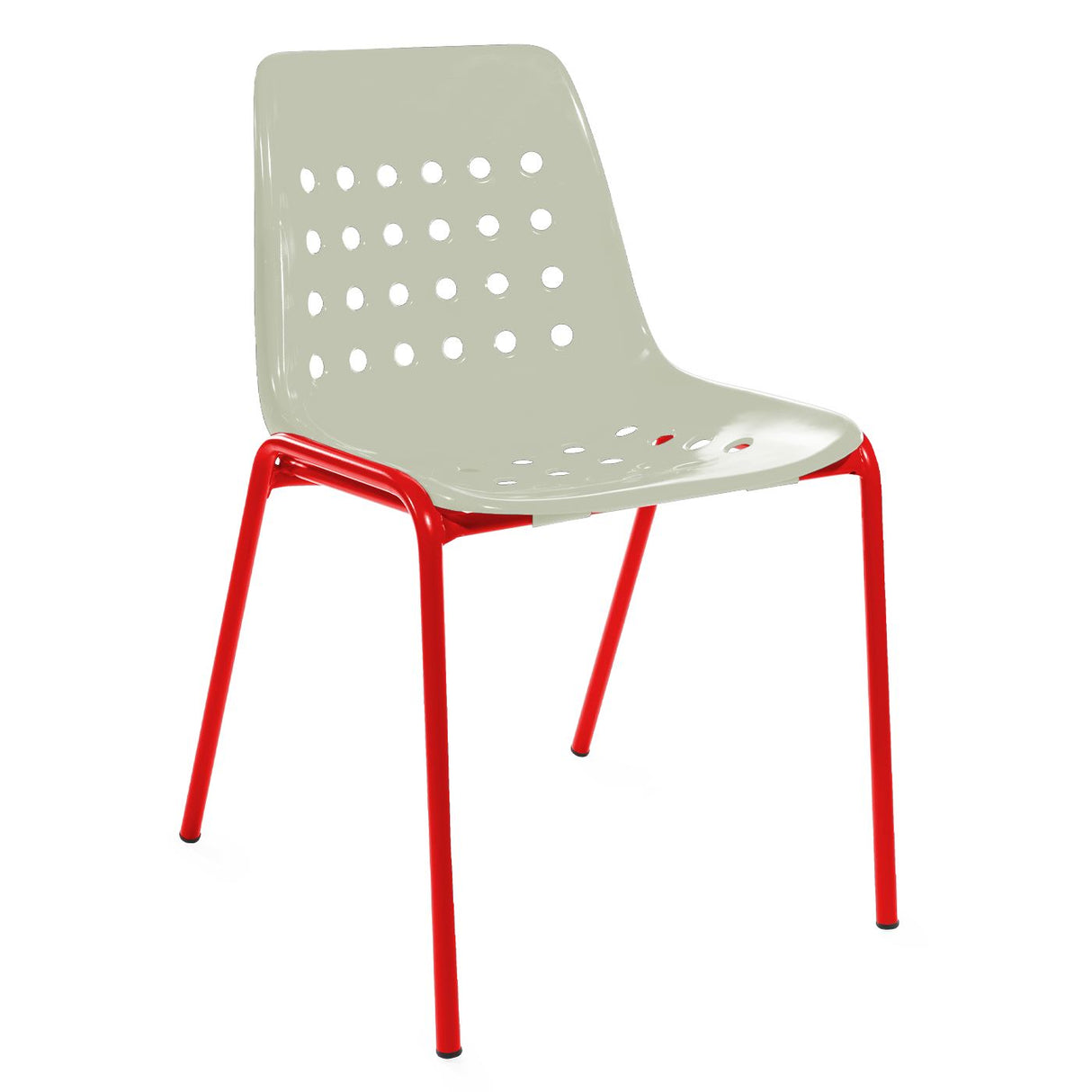 Schaffner Bermuda Chaise empilable Vert pastel 64 Rouge 30