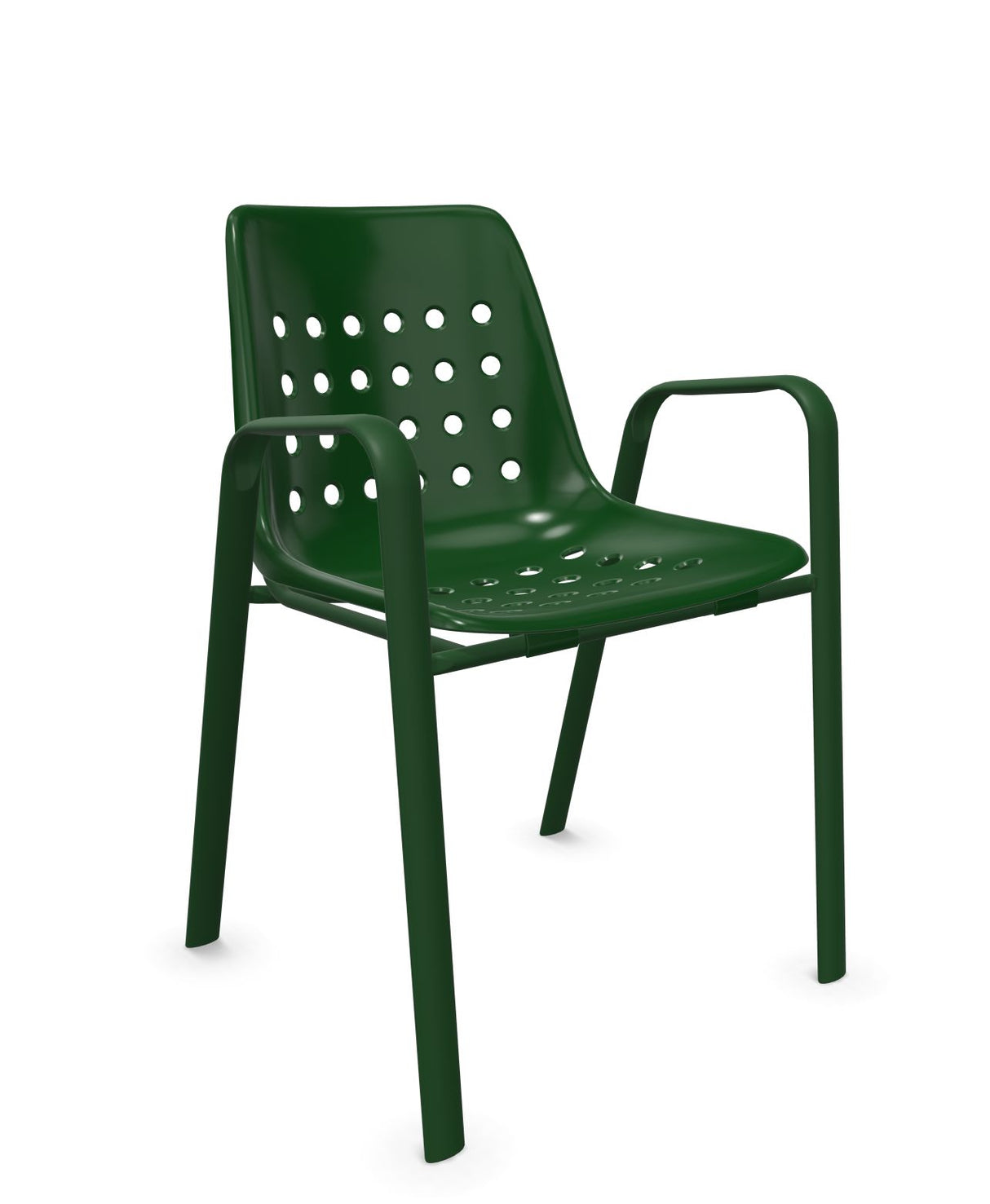 Schaffner Bermuda Fauteuil repas avec accoudoirs tubes ovales