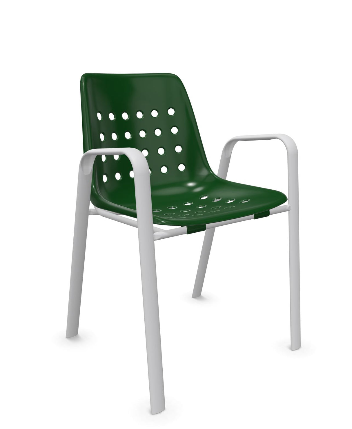 Schaffner Bermuda Fauteuil repas avec accoudoirs tubes ovales