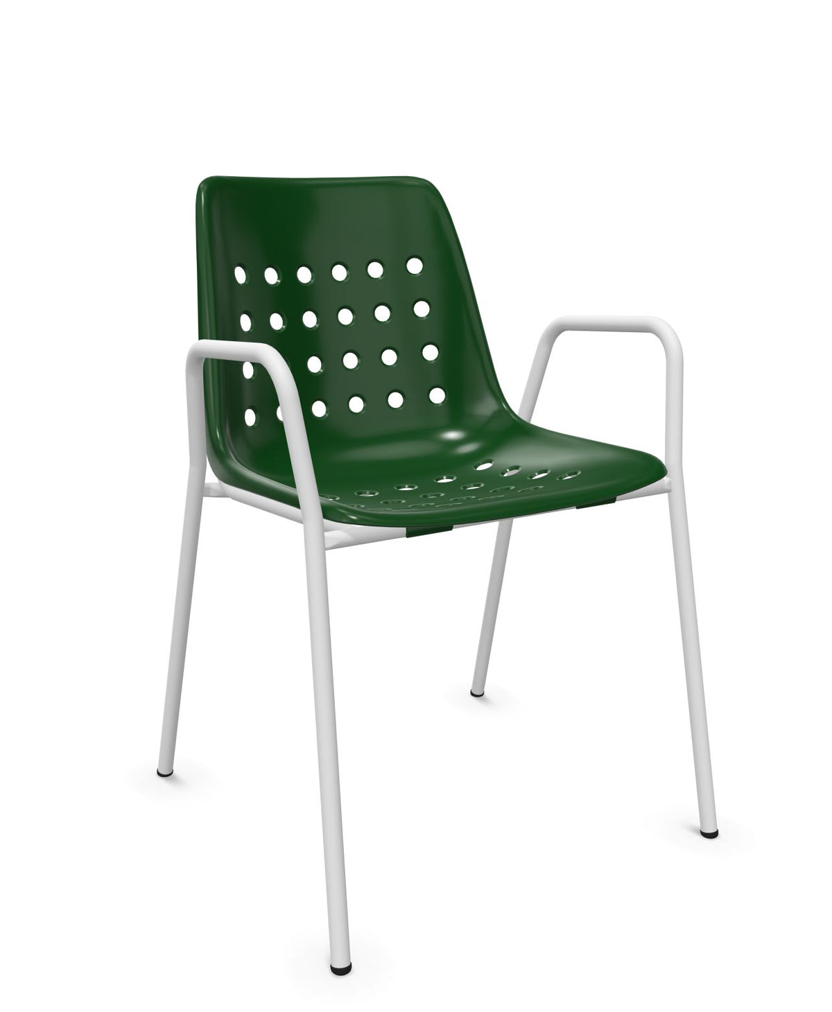 Schaffner Bermuda Fauteuil repas avec accoudoirs tubes ronds