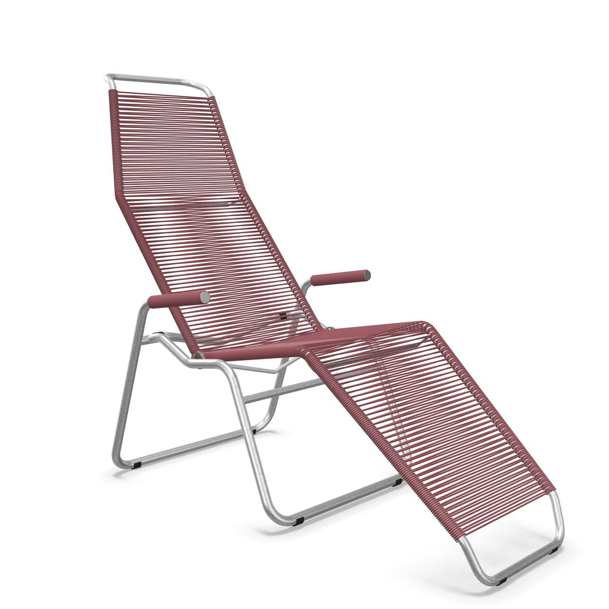 Schaffner Brissago Chaise longue Spaghetti Bordeaux 38 Galvanisé à chaud 02
