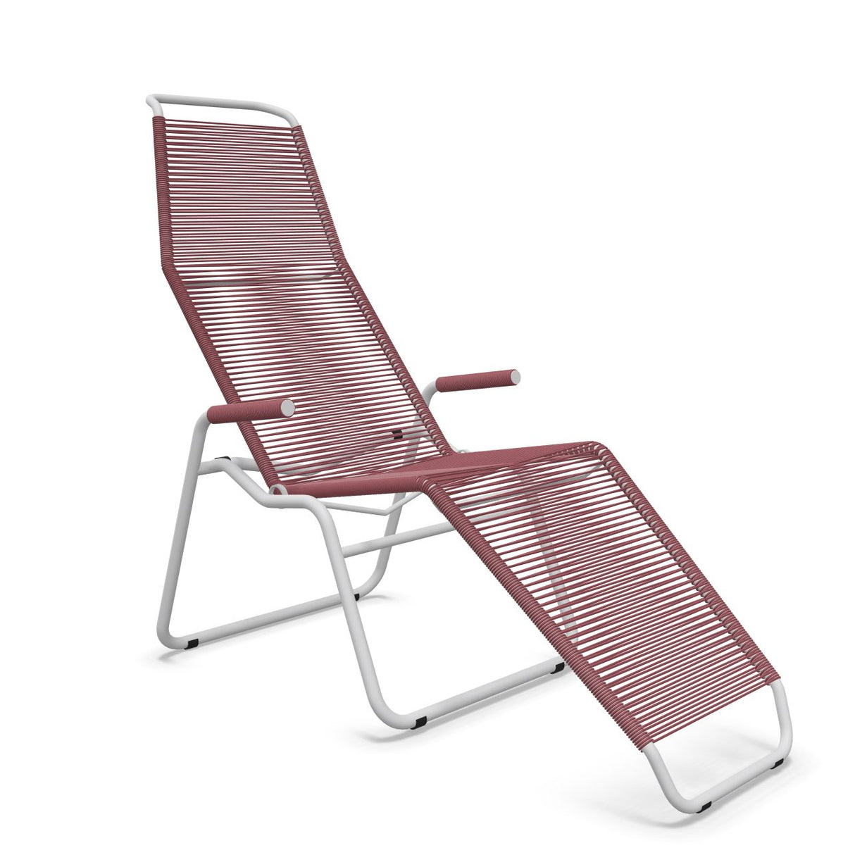 Schaffner Brissago Chaise longue Spaghetti Bordeaux 38 Gris Argent 78