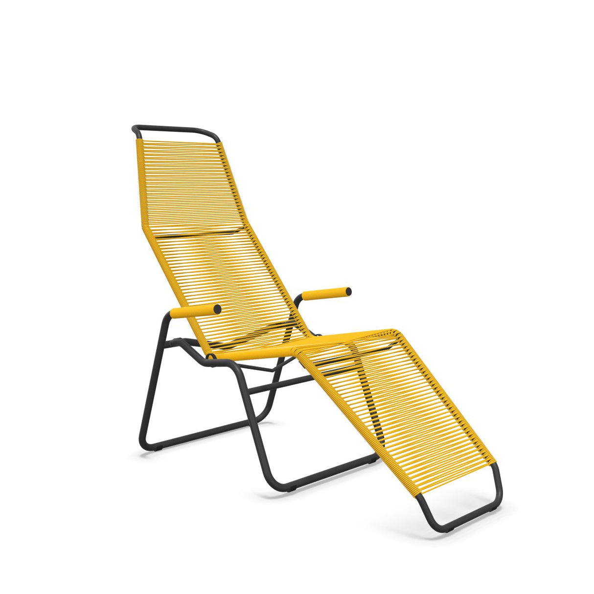 Schaffner Brissago Chaise longue Spaghetti Jaune 11 Anthracite 77