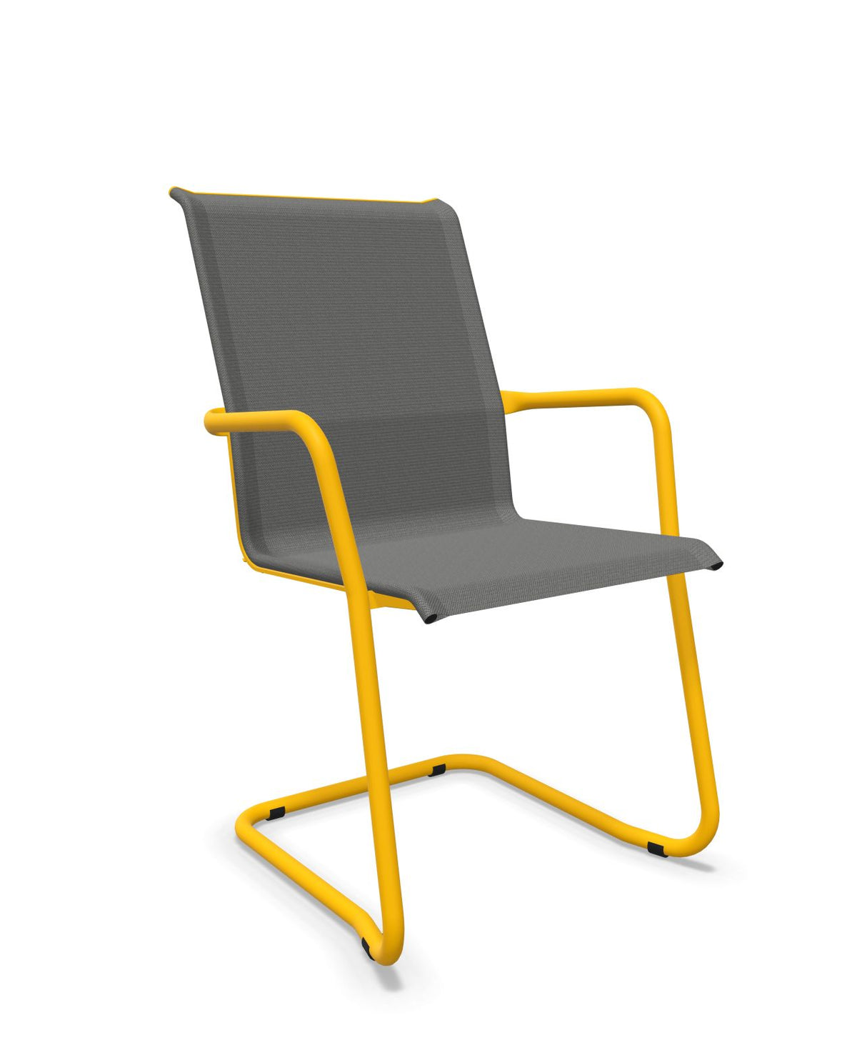 Schaffner Locarno Fauteuil Cantilever empilable Gris 20 Jaune 11