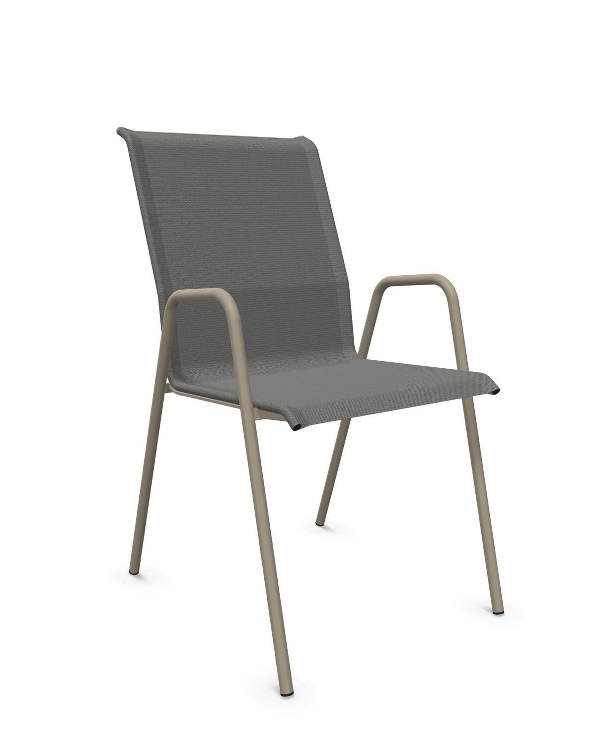 Schaffner Locarno Fauteuil repas empilable Gris 20 Champagne 85