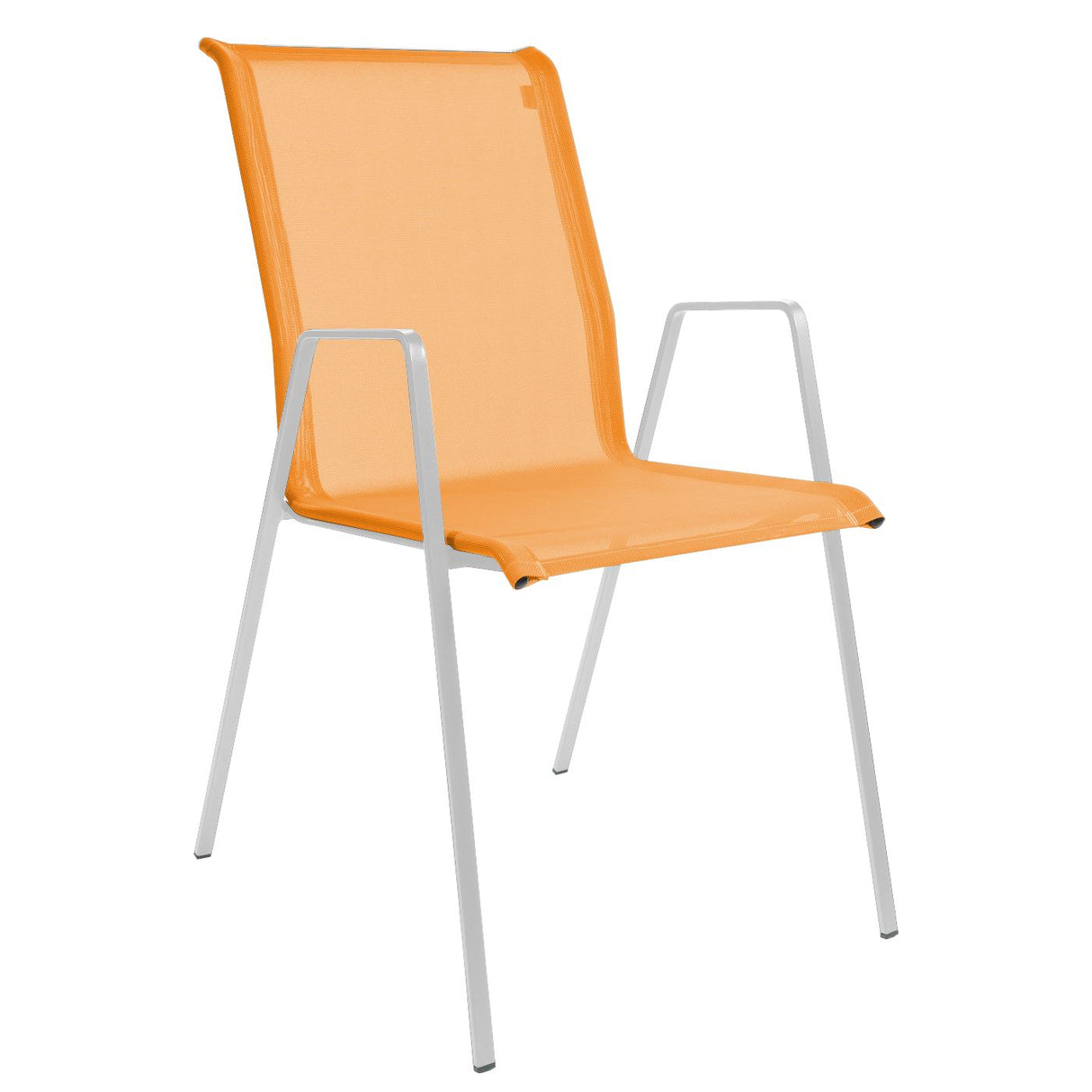 Schaffner Luzern Fauteuil repas empilable Blanc 90 Orange 13
