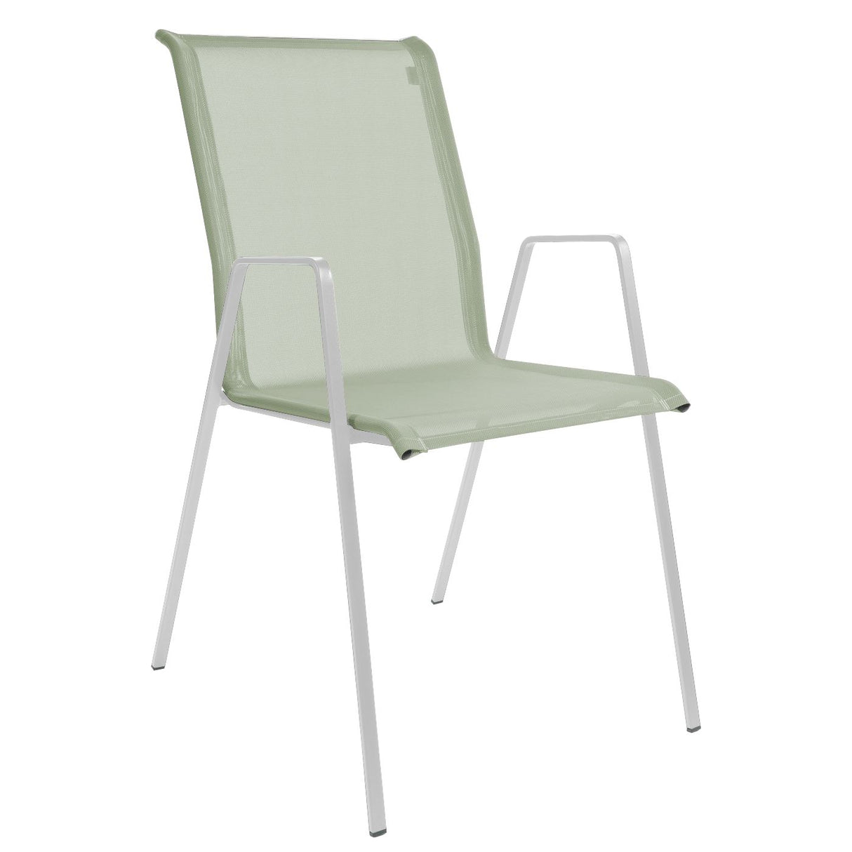 Schaffner Luzern Fauteuil repas empilable Blanc 90 Vert Crème 26